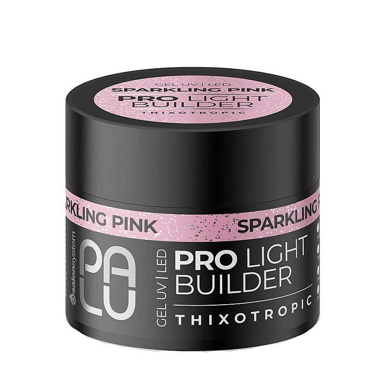 Изграждащ гел Palu Pro Light Builder Sparkling Pink 12g