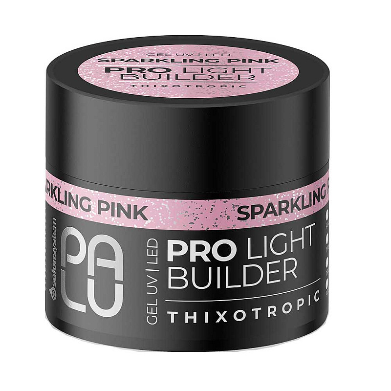 Изграждащ гел Palu Pro Light Builder Sparkling Pink 90g