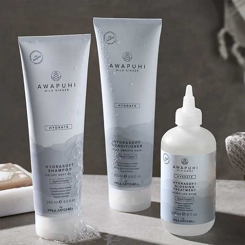 Коледен комплект за хидратация и блясък Paul Mitchell Awapuhi Wild Ginger HydraSoft Duo