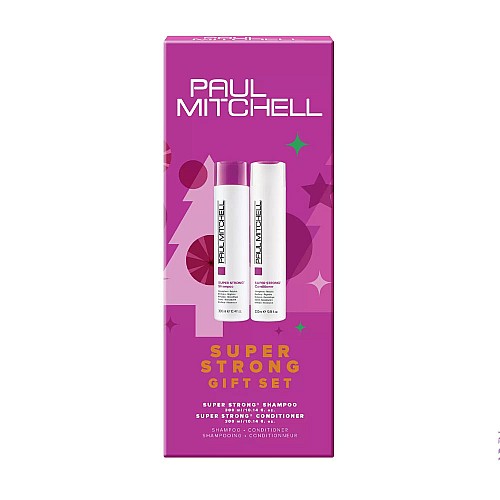 Коледен комплект за слаба и увредена коса Paul Mitchell Super Strong Duo