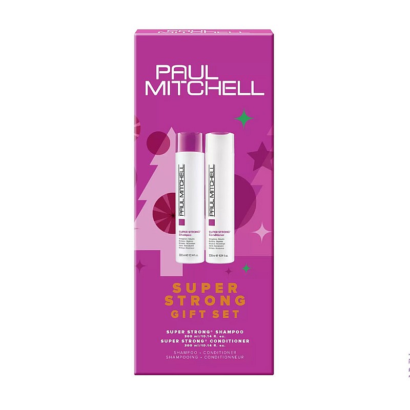 Коледен комплект за слаба и увредена коса Paul Mitchell Super Strong Duo