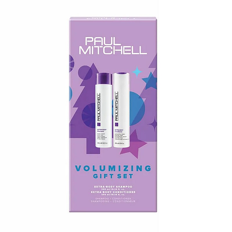 Коледен комплект за феноменален обем на тънка коса Paul Mitchell Extra-Body Volume Duo