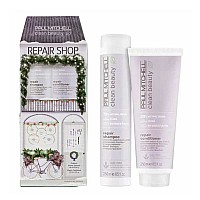 Възстановяващ комплект за суха и изтощена коса Paul Mitchell Clean Beauty Repair X-Mas Duo