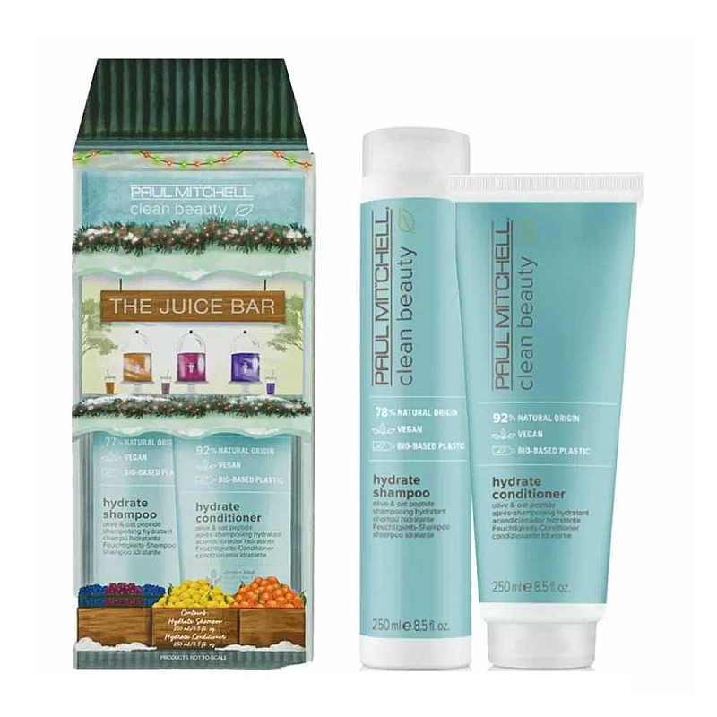 Дълбоко хидратиращ комплект за суха коса Paul Mitchell Clean Beauty Hydrate Duo