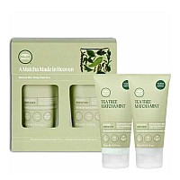 Комплект за ексфолиране и хидратация на кожата с матча и чаено дърво Paul Mitchell Tea Tree Matcha Mint Body Care Duo