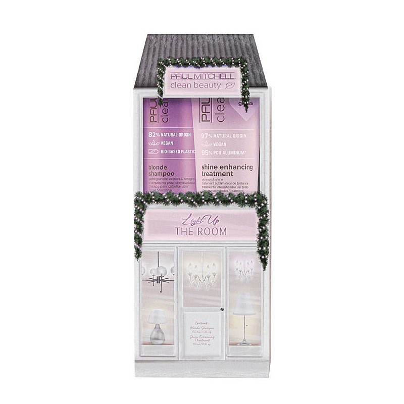 Комплект за неутрализиране на топли тонове и студено русо Paul Mitchell Clean Beauty Blonde Duo