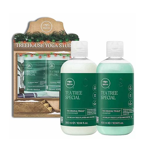 Kомплект за дълбоко почистване на скалпа и съживяване на косата Paul Mitchell Tea Tree Special Duo