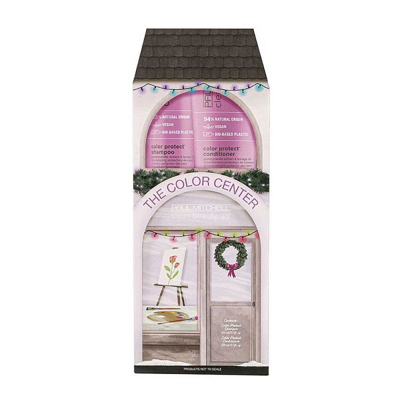 Комплект за блясък и защита на боядисана коса Paul Mitchell Clean Beauty Color Protect Duo