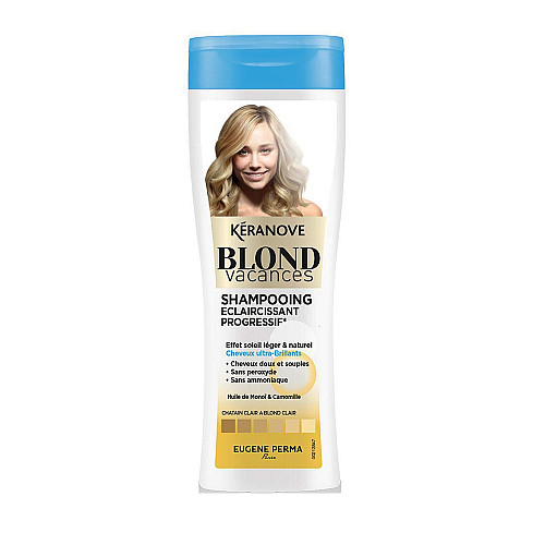 Прогресивно изсветляващ шампоан Keranove Blond Vacances Shampoing 250ml