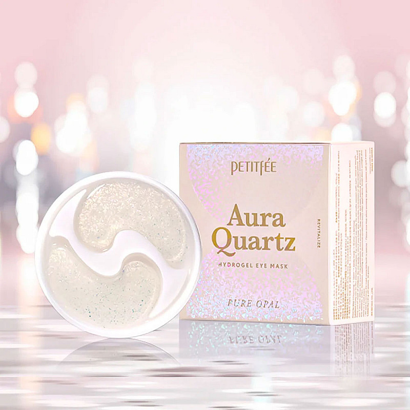 Диамантени пачове за очи Petitfee Aura Quartz Hydrogel Eye Patch 40бр