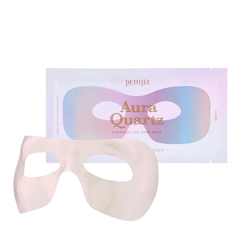 Маска за околоочен контур Petitfee Aura Quartz Hydrogel Eye Zone Mask Iridescent Lavender