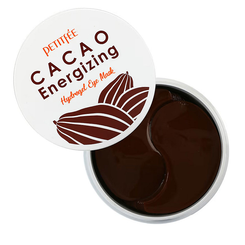 Пачове за мигновено освежаване с какао Petitfee Cacao Energizing Hydrogel Eye Mask 60бр