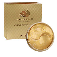 Пачове за очи със злато и охлювен муцин Petitfee Gold&Snail Eye Patch 60бр