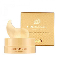 Пачове за очи със злато и охлювен муцин Petitfee Gold&Snail Eye Patch 60бр