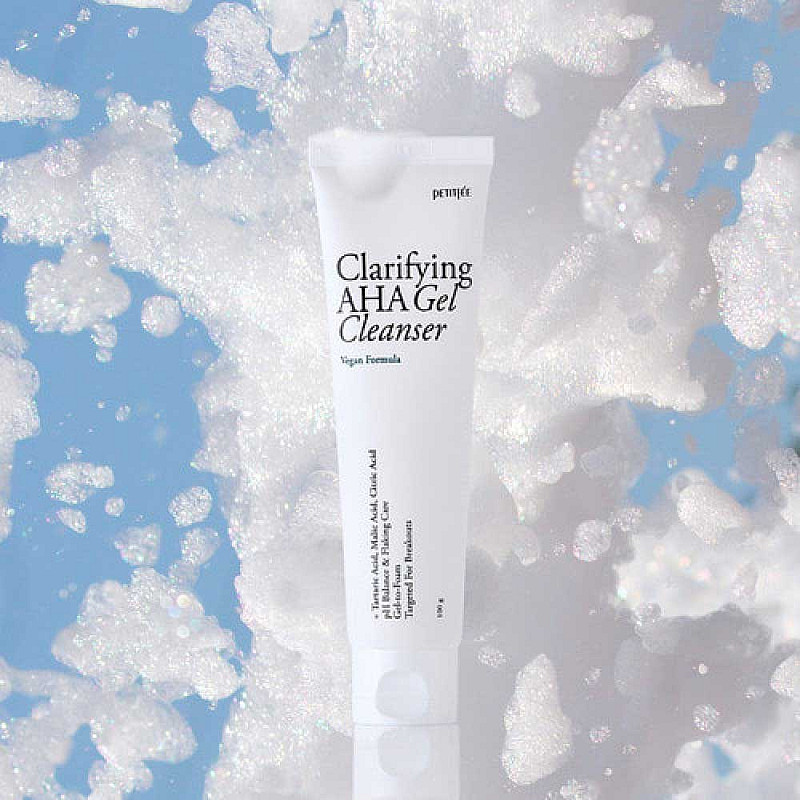 Почистващ гел за проблемна кожа Petitfee Clarifying AHA Gel Cleanser 100ml