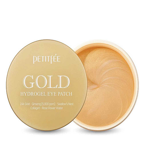 Пачове за очи със злато и розова вода Petitfee Gold Hydrogel Eye Patch 60pcs