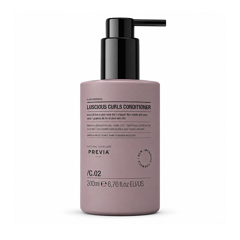 Подхранващ балсам за еластични и добре оформени къдрици Previa Curlfriends Luscious Curls Conditioner 200ml