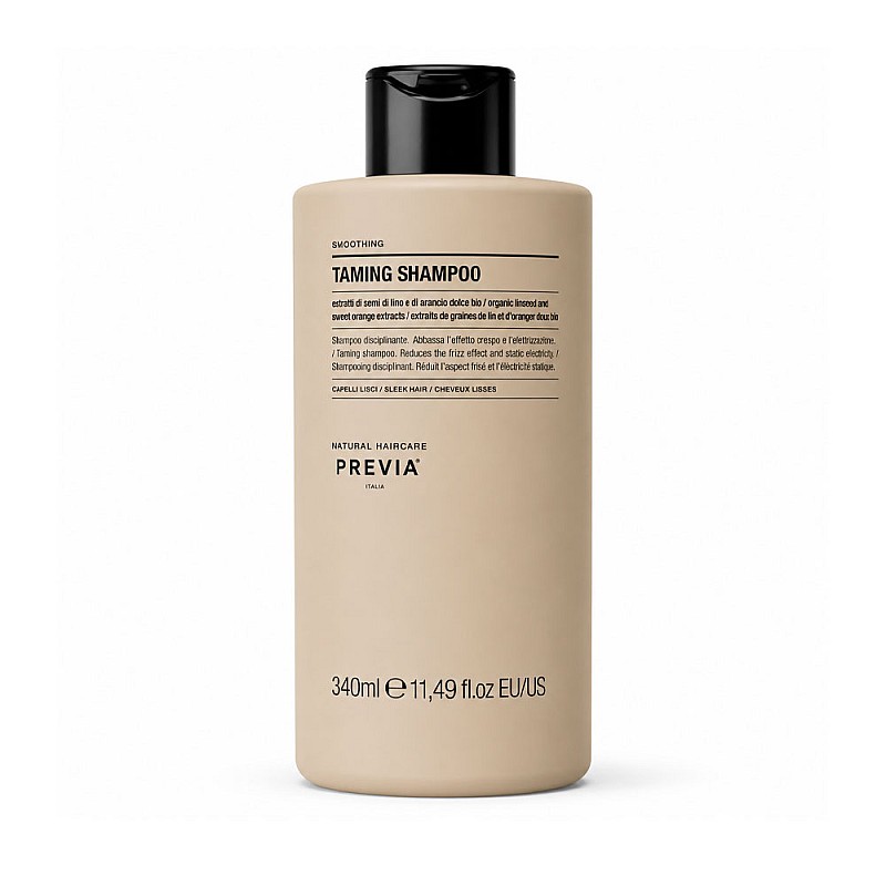 Изглаждащ шампоан за контрол и блясък на косата Previa Smoothing Taming Shampoo 340ml