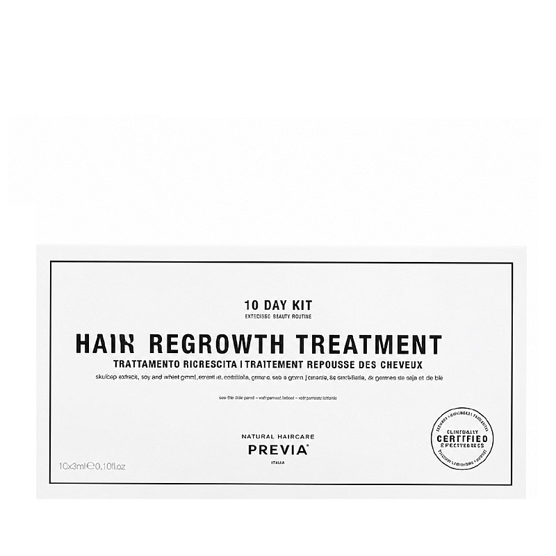 Интензивна терапия за растеж и сгъстяване на косата Previa Extra Life Hair Regrowth Treatment 10 x 3ml