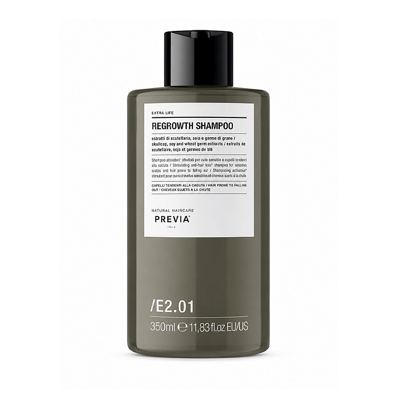 Стимулиращ шампоан за растеж и сгъстяване на косата Previa Extra Life Regrowth Shampoo 340ml