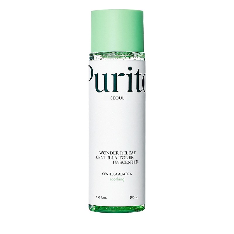 Успокояващ тонер за лице с центела азиатика без аромат Purito Wonder Releaf Centella Toner Unscented 200ml