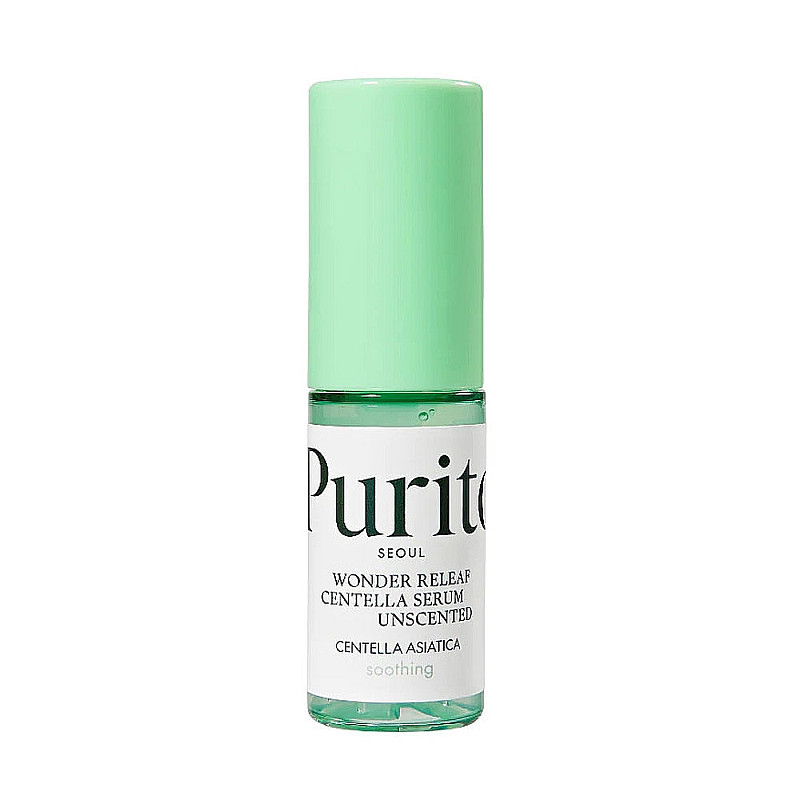 Хидратиращ и успокояващ серум за чувствителна кожа без аромат Purito Wonder Releaf Centella Serum Unscented Mini 15ml