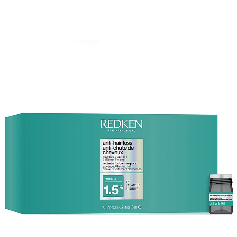 Интензивни ампули против косопад Redken Acidic Grow Full System 1.5% Aminexil Anti-Hair Loss Intensive Treatment 10X6ml