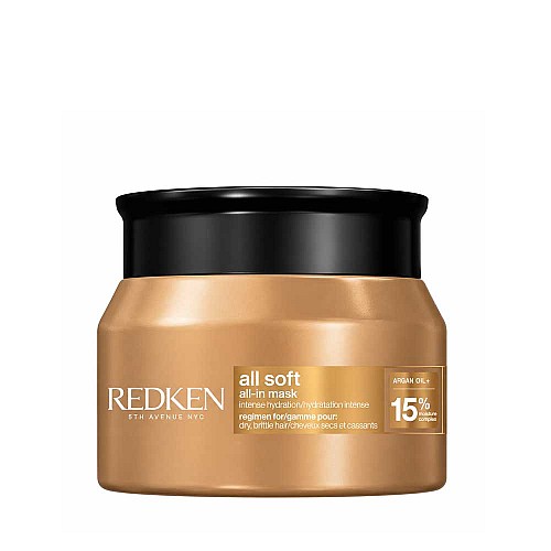 Интензивно хидратираща маска с арганово масло за много суха коса Redken All Soft All-In Mask 100ml