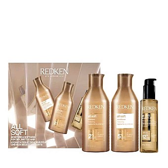 Комплект за копринена мекота и подхранване на суха коса Redken All Soft Kit 2026