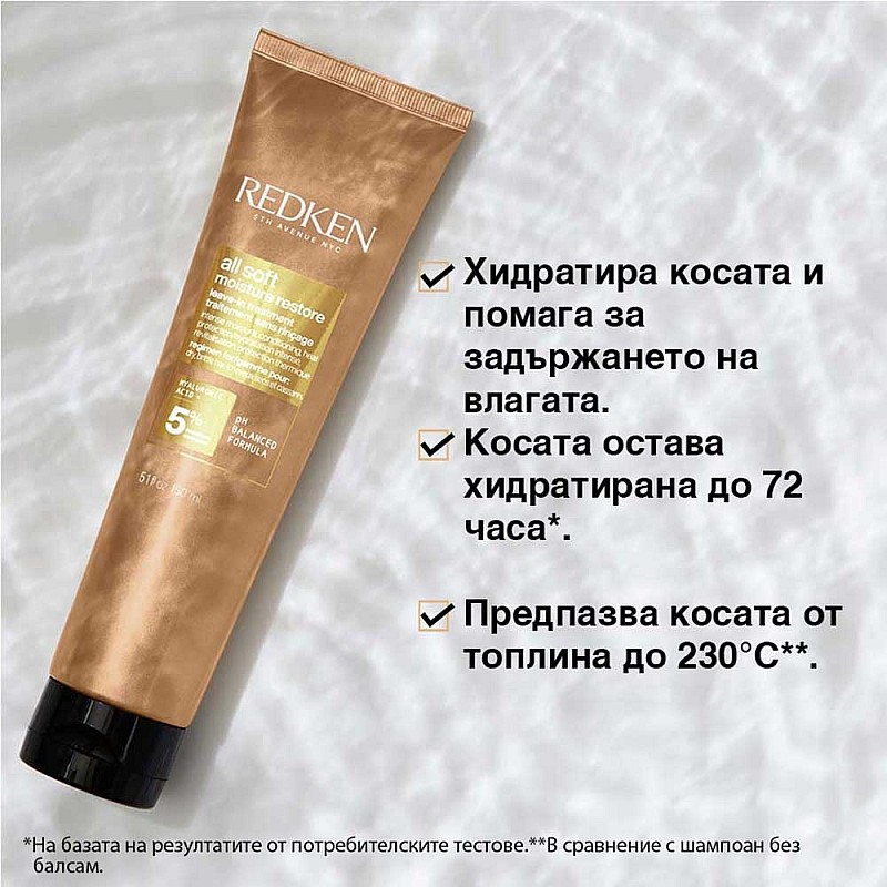 Коледен комплект за интензивна хидратация Redken All Soft Holiday