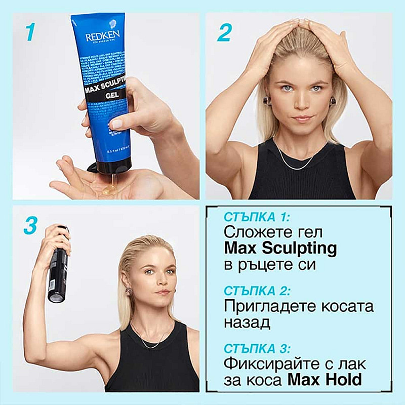 Гел за максимална фиксация Redken Max Sculpting Gel 250ml