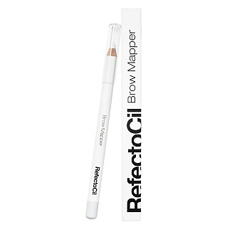 Бял молив за очертаване и картографиране на вежди RefectoCil Brow Mapper White