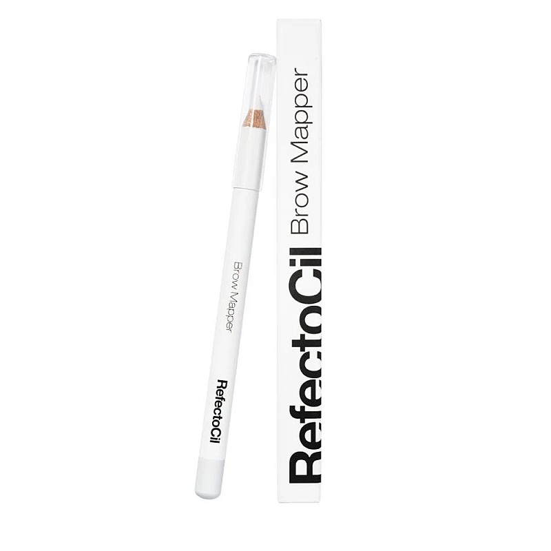 Бял молив за очертаване и картографиране на вежди RefectoCil Brow Mapper White