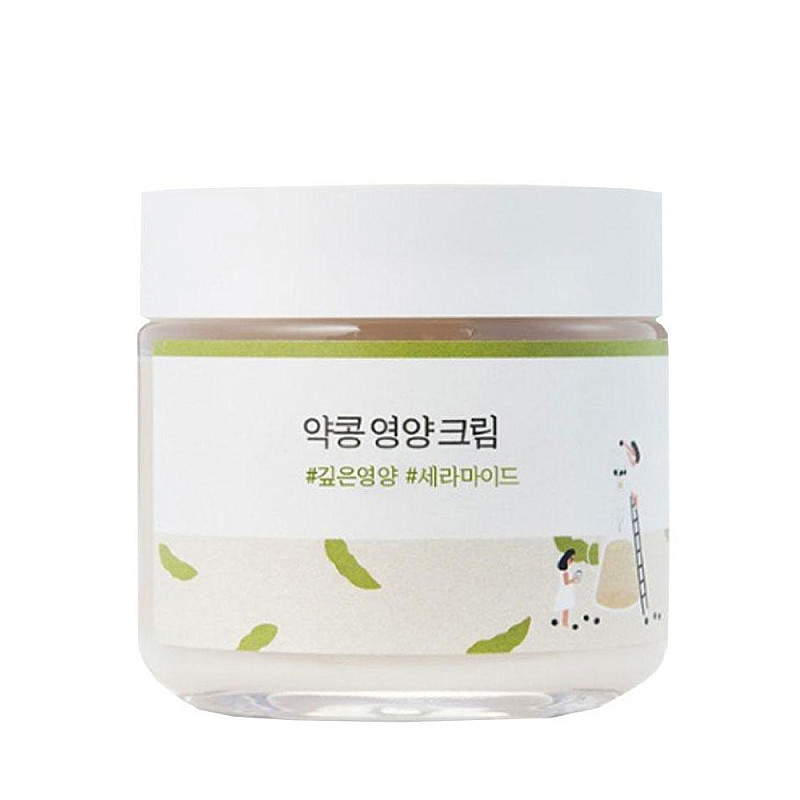 Подхранващ крем за лице с черна соя Round Lab Soybean Nourishing Cream 80ml