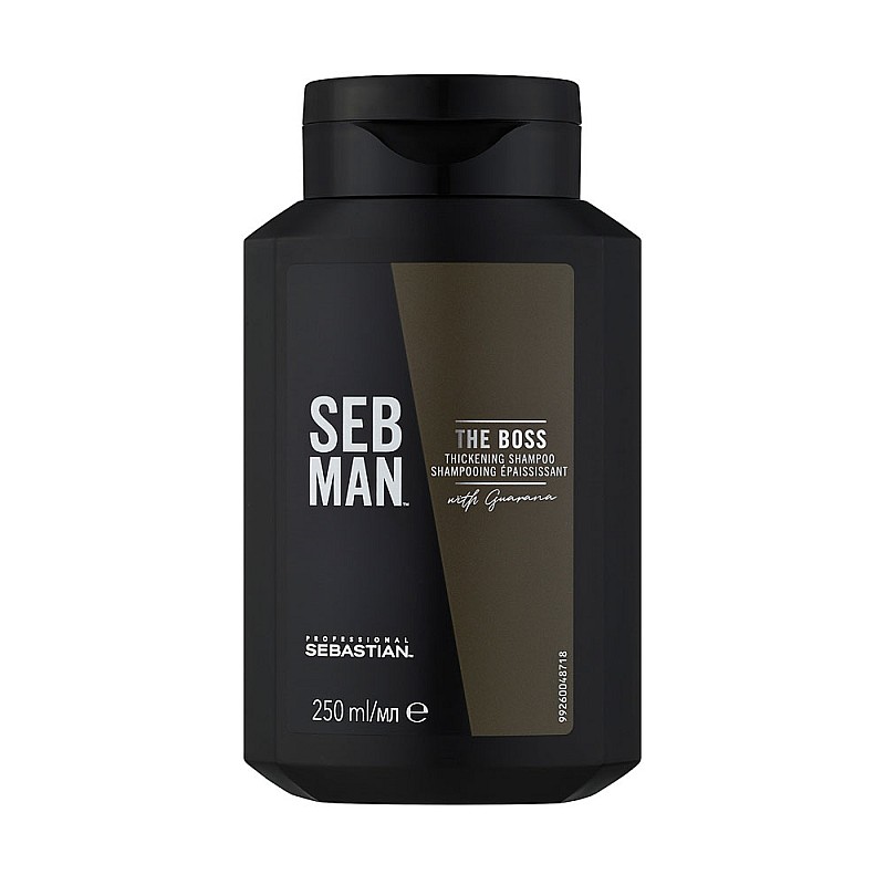Уплътняващ шампоан за фина коса SebMan The Boss Tickening Shampoo 250ml
