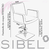 Фризьорски стол Sibel Attractio