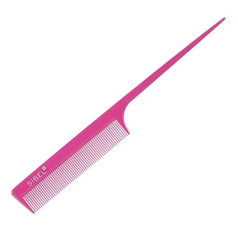 Антистатичен гребен за тупиране Sibel Pink Pom Combs 21,5см