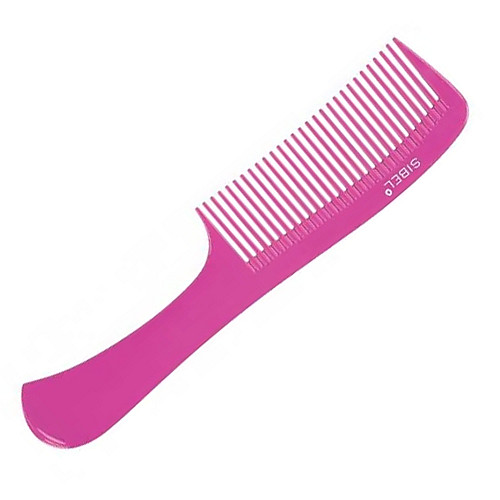 Антистатичен гребен Sibel Pink Pom Combs 22см