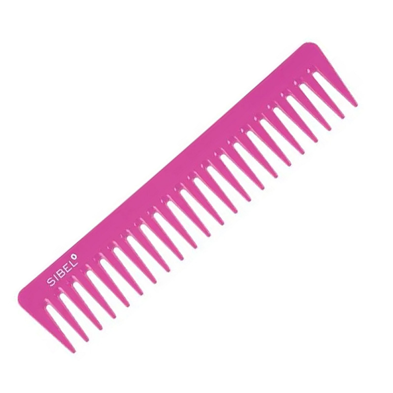 Антистатичен гребен за разресване Sibel Pink Pom Combs 19см