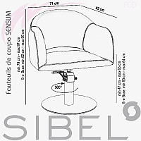 Фризьорски стол Sibel Sensum