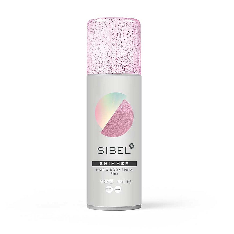 Спрей за коса и тяло розов SIBEL H&B Shimmer Spray 125ml