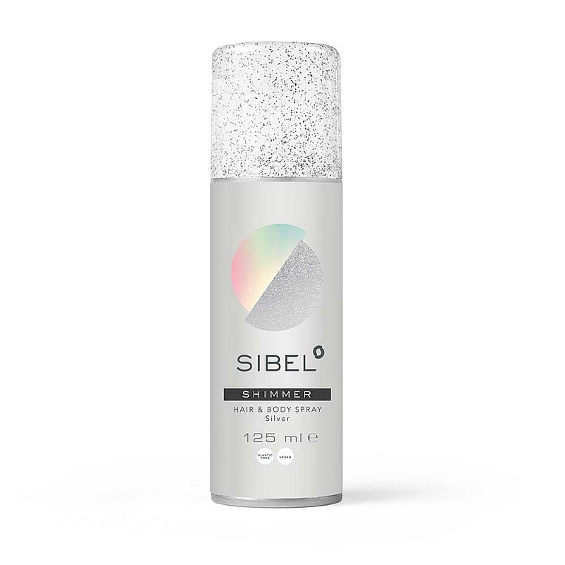 Спрей за коса и тяло сребърен SIBEL H&B Shimmer Spray 125ml