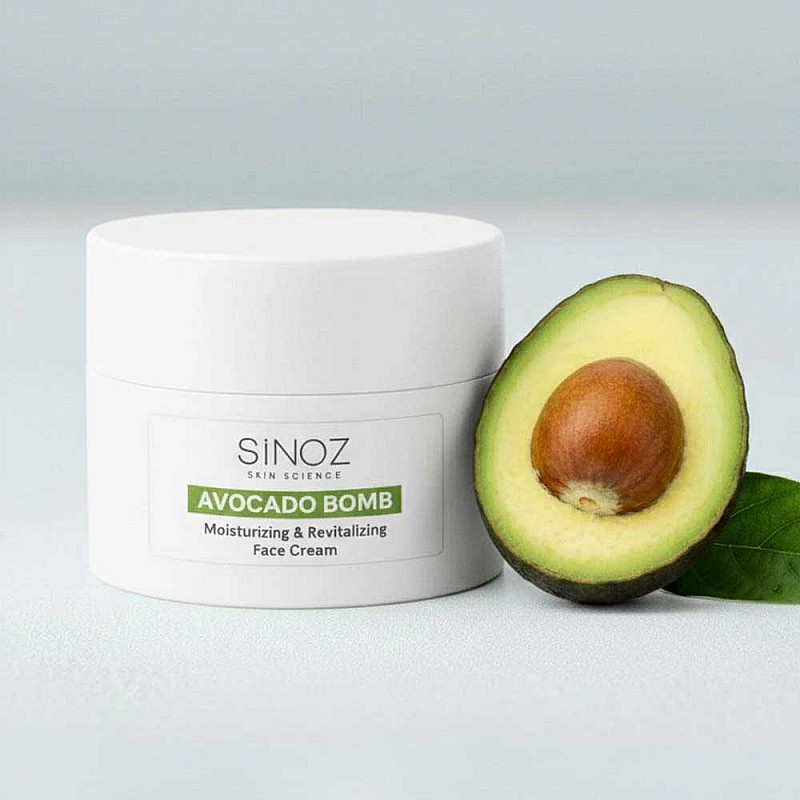 Интензивен подхранващ крем за лице с авокадо Sinoz Avocado Bomb Face Cream 50ml