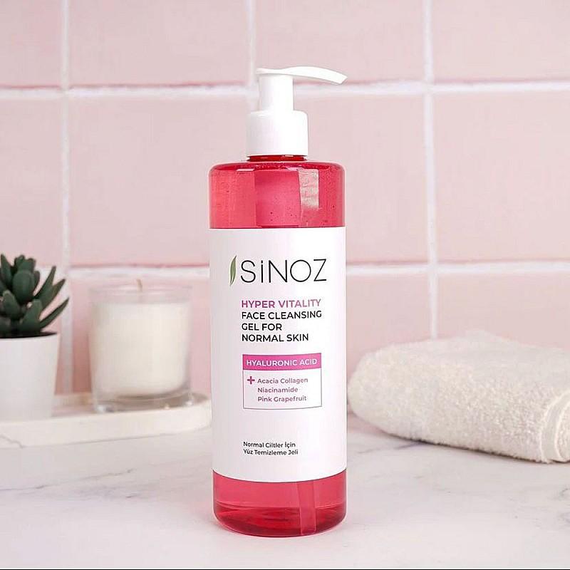 Почистващ гел за нормална кожа Sinoz Hyper Vitality Face Cleansing Gel for Normal Skin 400ml