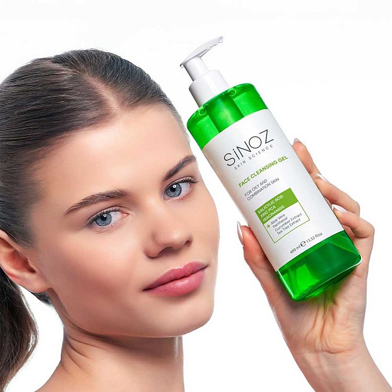 Почистващ гел за мазна кожа Sinoz Perfect Sebum Face Cleaning Gel for Oily & Combination Skin 400ml