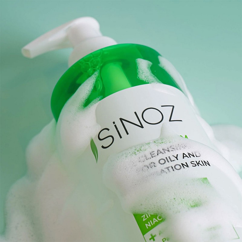 Почистващ гел за мазна кожа Sinoz Perfect Sebum Face Cleaning Gel for Oily & Combination Skin 400ml