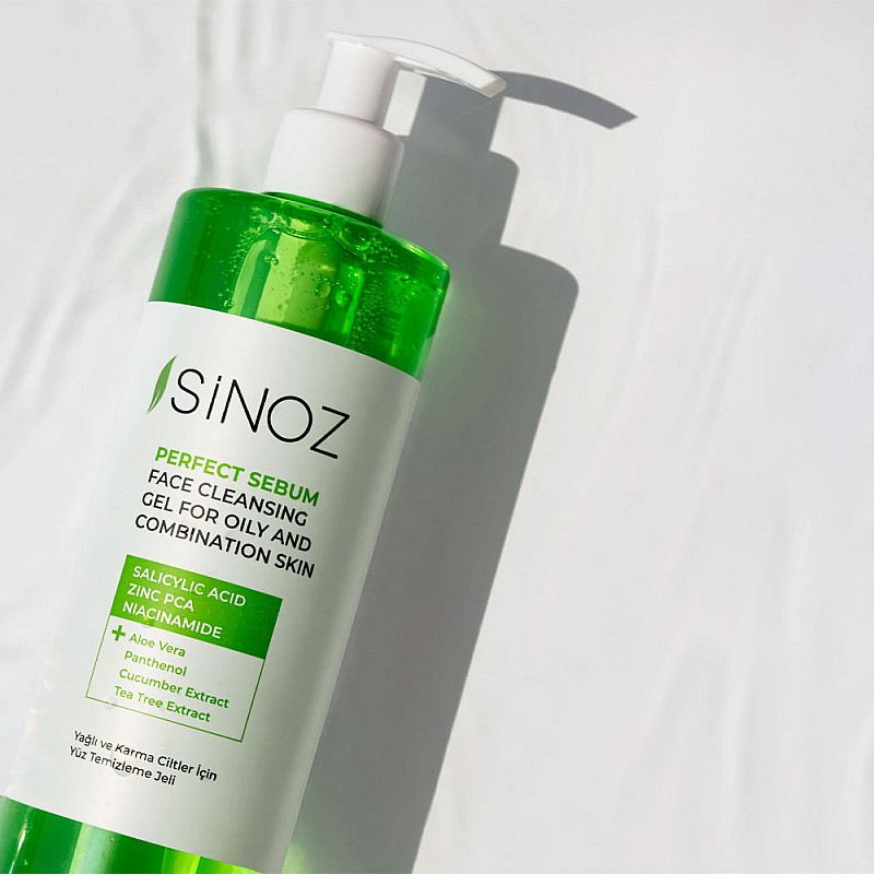 Почистващ гел за мазна кожа Sinoz Perfect Sebum Face Cleaning Gel for Oily & Combination Skin 400ml