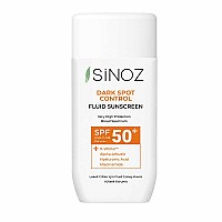 Слънцезащитен флуид за контрол на тъмните петна SPF 50+ Sinoz Anti Dark Spot Sunscreen 50ml