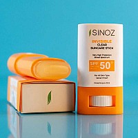 Невидим слънцезащитен стик SPF 50+ Sinoz Invisible Clear Suncare Stick 15g