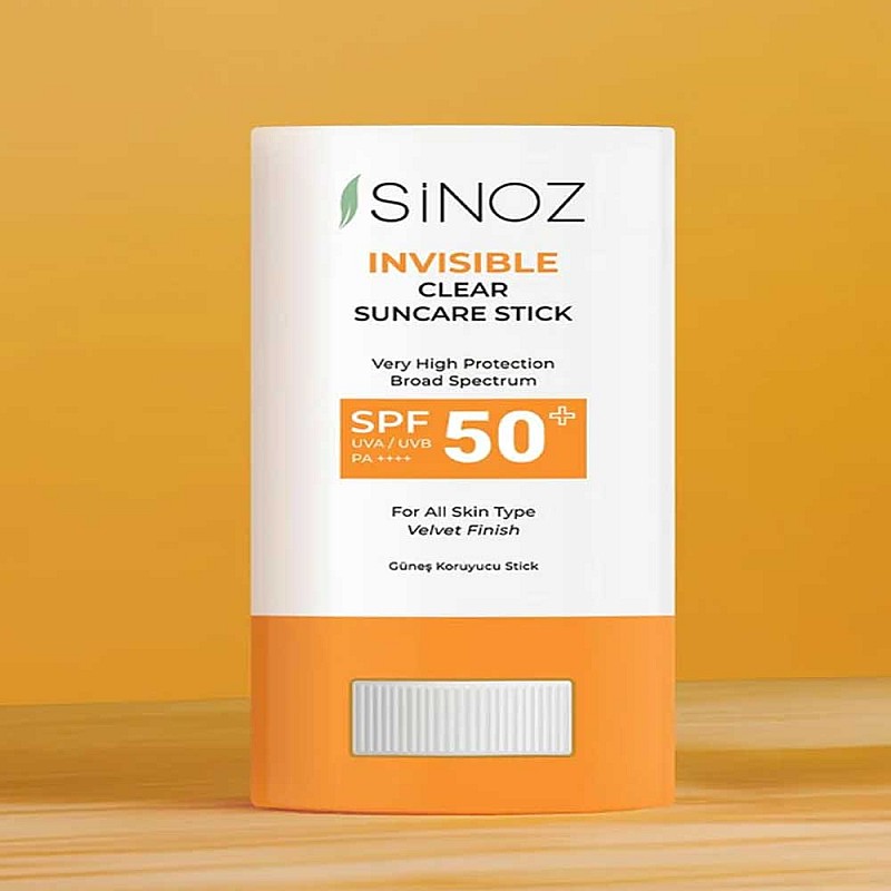 Невидим слънцезащитен стик SPF 50+ Sinoz Invisible Clear Suncare Stick 15g